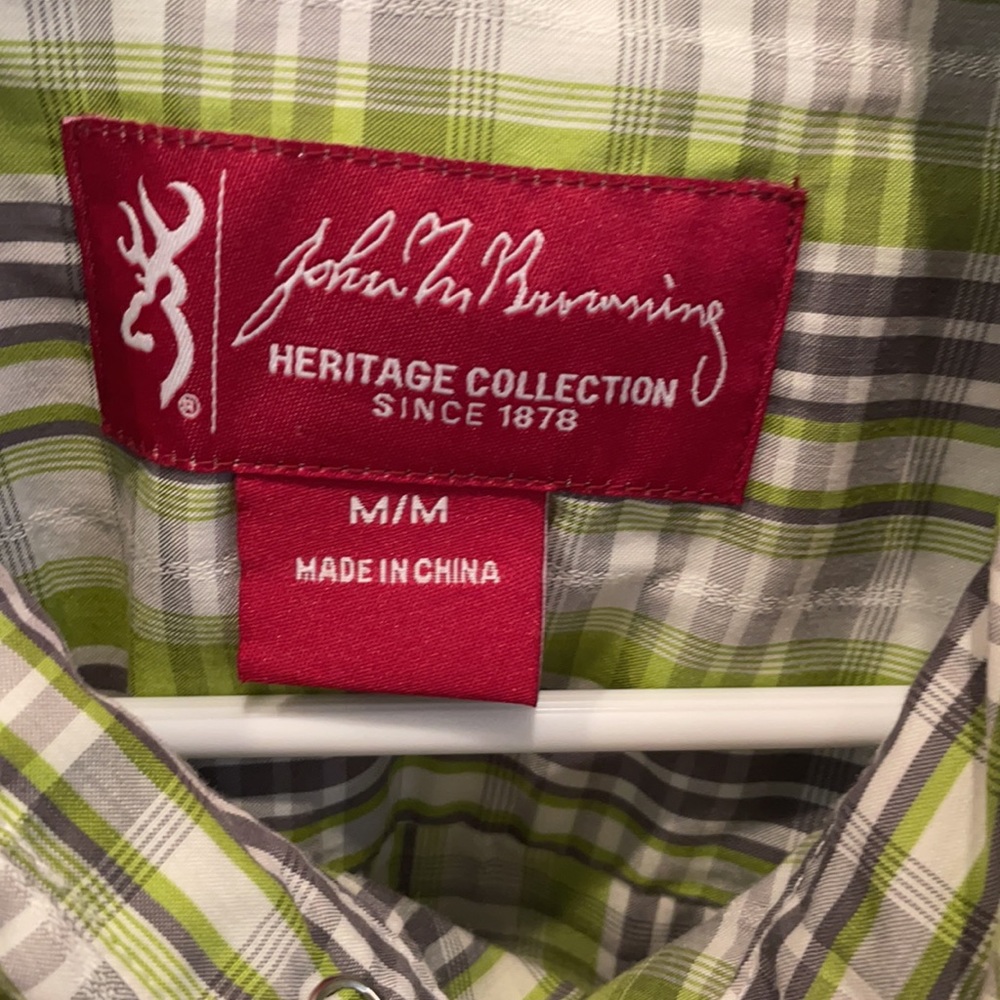 Browning Long Sleeve Button Down Medium - image 3